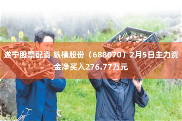遂宁股票配资 纵横股份（688070）2月5日主力资金净买入276.77万元