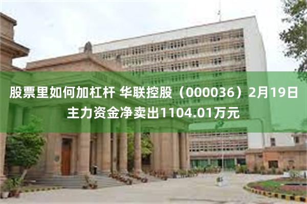股票里如何加杠杆 华联控股（000036）2月19日主力资金净卖出1104.01万元