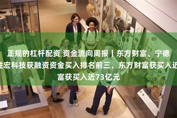 正规的杠杆配资 资金流向周报丨东方财富、宁德时代、胜宏科技获融资资金买入排名前三，东方财富获买入近73亿元