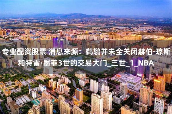 专业配资股票 消息来源：鹈鹕并未全关闭赫伯·琼斯和特雷·墨菲3世的交易大门_三世_1_NBA