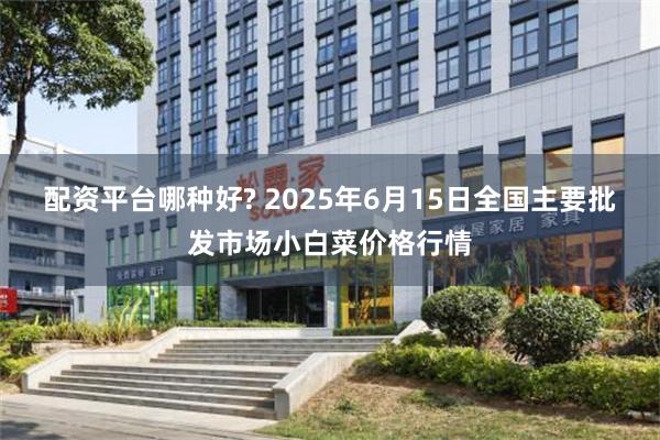 配资平台哪种好? 2025年6月15日全国主要批发市场小白菜价格行情